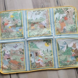 Vintage 90s Peter Rabbit changing mat for baby